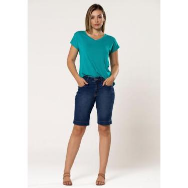 Imagem de Bermuda Pau a Pique Básica Jeans Claro, Azul, 52