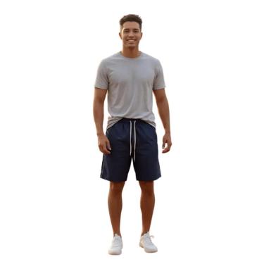 Imagem de Bermuda Tactel Reforçada Premium Masculina Com Elástico-Masculino