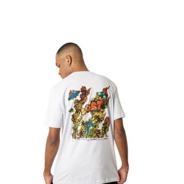 Imagem de Camiseta Lost 22622813 Run Color - Branco-Masculino