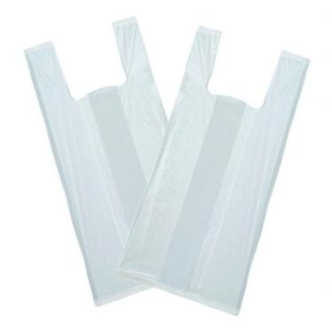 Imagem de Sacola Reciclada Branca Pacote com 5kg 35x45 para Embalar Produtos Super Resistente 100% Reciclável Higipack