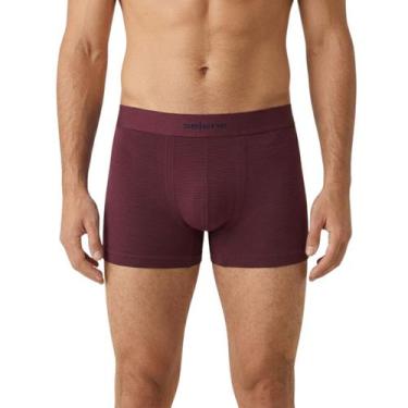 Imagem de Cueca Boxer Listrada Selene 11071-003, Vinho, EG