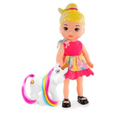 Imagem de Boneca Ivy Encantada Com Unicórnio - Anjo Brinquedos, Loira