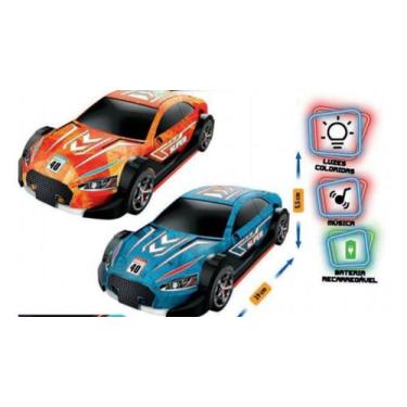 Imagem de carrinho de controle remoto Neon Race Polibrinq, Vermelho