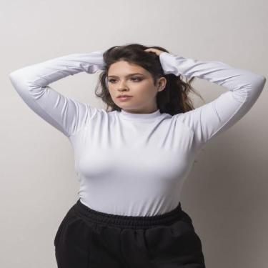 Imagem de Body golinha manga longa - Mari Telli, Branco, GG