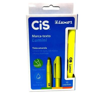 Imagem de Marca texto cis lumini amarelo caixa com 12 un