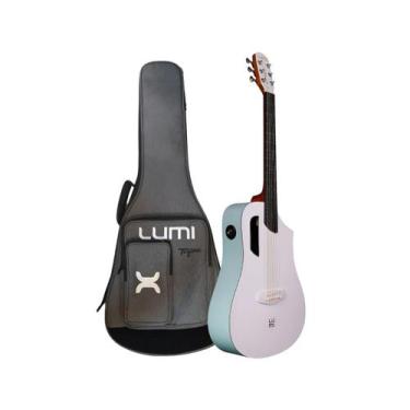 Imagem de Violao tagima aço eletrico mini smart lumi-x 36 grw green white c/ cap