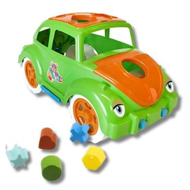Imagem de Carrinho De Brinquedo Educativo Mitty Infantil Formas - Kendy Brinqued