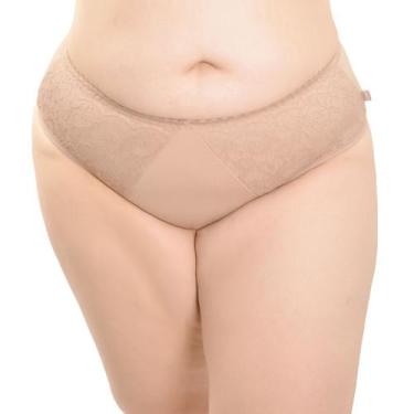 Imagem de Calcinha Plus Size Tanga Renda Nayane, 50, Avelã