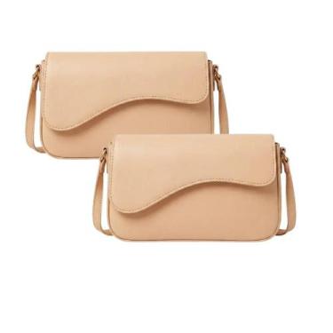 Imagem de Kit Duas Bolsas Baguete Lara Feminina de Ombro Elegante Alça Regulavel