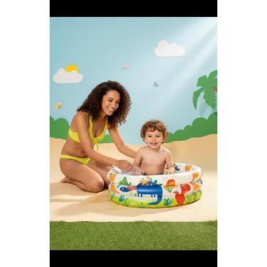 Imagem de 2x Piscina Infantil Redonda 61cm Colorida 28L Diversão Segur - Congrat