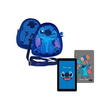 Imagem de Tablet Positivo Vision Tab 7 Stitch+Capa e Bolsa-Octa-Core 3GB RAM 64GB Android 14 Go Wi-Fi Tela 7”