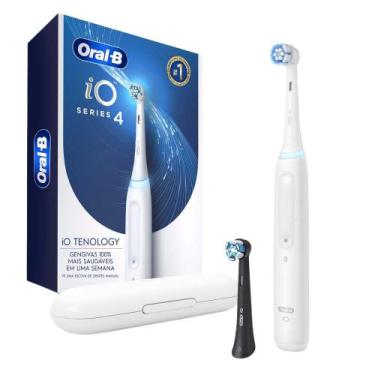 Imagem de Escova de Dente Elétrica Oral-B iO4, 1 Cabo + 2 Refis + Carregador + E
