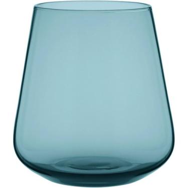 Imagem de Copo Comodore Home&Co 10x9x9cm Vidro Azul 400ml 2pçs para Água Suco Dr