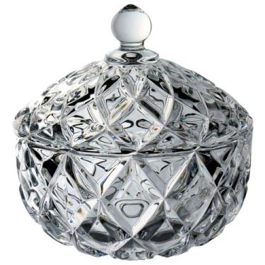 Imagem de Potiche Home&Co 17x17x17cm Eco Crystal Transparente Enfeite Decoração 