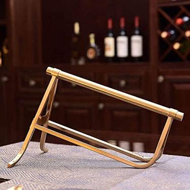 Imagem de Pkfinrd Estante de metal dourado para decoração de casa, artesanato, decoração de sala de estar