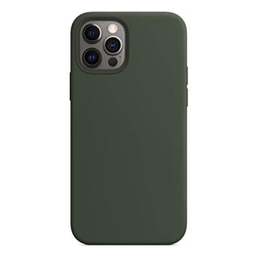 Imagem de Capinha capa para iPhone 12 Pro Silicone com imã, Verde