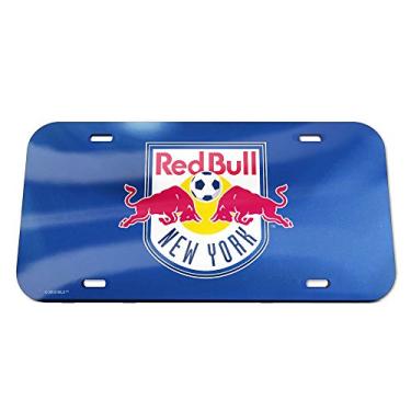Imagem de WinCraft Placa de licença Soccer New York Red Bulls Crystal Mirror, preta