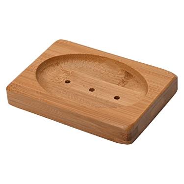 Imagem de Mimo Style Saboneteira 12cm, Feita Inteiramente em Bambu 100% Ecológico. Perfeita Para Seu Banheiro, Pia ou Lavanderia. Resistente, Durável e Prática Perfeita Para o Dia a Dia