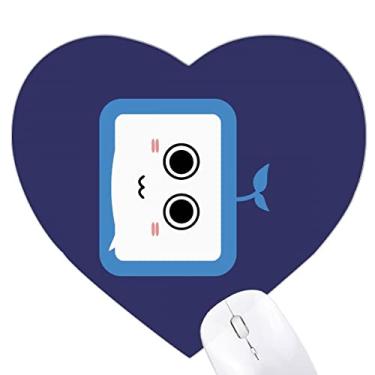 Imagem de Saplings Mouse pad fofo com rosto pequeno original de TV Tapete de borracha para escritório