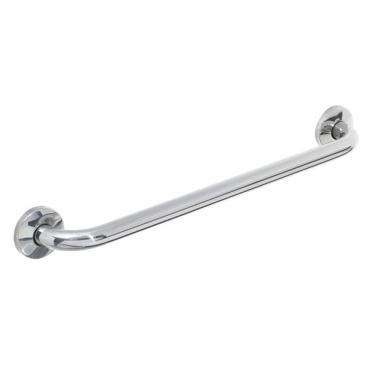 Imagem de Alça de Apoio Banheiro - Inox Barra Reta Cadeirante Deficiente Idoso Acessibilidade