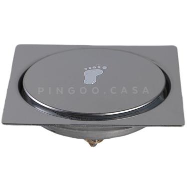 Imagem de Ralo Click Up Para Chão 15 cm Inox Pingoo.casa - Prata