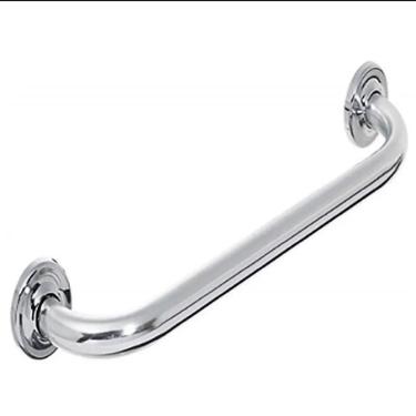 Imagem de Alça de Apoio Banheiro Inox Barra 50cm Deficiente Idoso Cadeirante Acessibilidade
