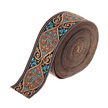Imagem de Fita de tecido jacquard de 5 metros para costura artesanal, 3 cm