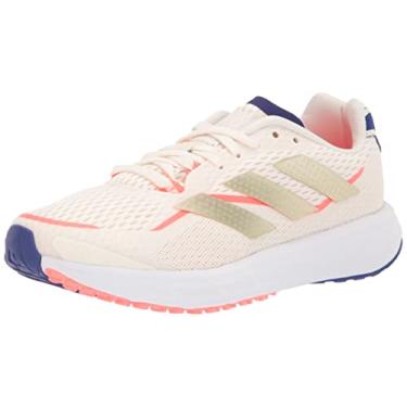 Imagem de adidas Tênis de Corrida Feminino Sl20.3, Giz branco/areia bege metálico/turbo, 6