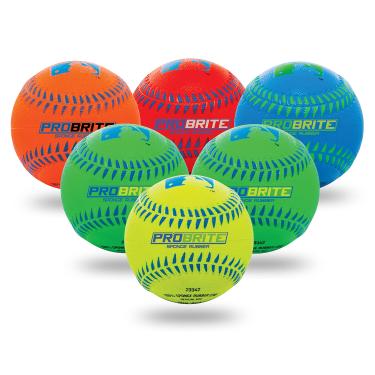 Imagem de Franklin Sports - Pro Brite – Bola de borracha neon – MLB – Bola juvenil – Beisebol + Softball – Uso interno e externo