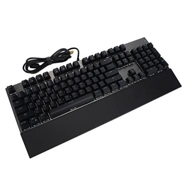 Imagem de Teclado mecânico, botão de 104 teclas, teclado mecânico profissional para jogos, RGB retroiluminado, teclados para jogos de computador, teclado de design ergonômico para computador
