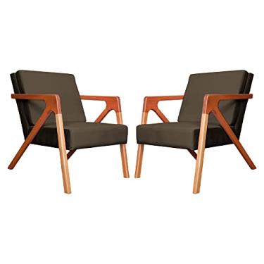 Imagem de Kit 02 Poltronas Decorativa Monalisa para Escritório Veludo Cores - DS Estofados