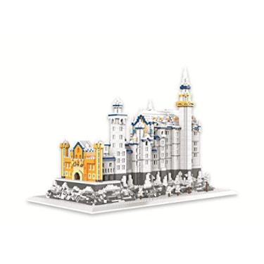 Imagem de Swan Castle Nano Mini Blocos de edifícios Brinquedos, bloqueios de nano-micro, pequenas partículas de modelos mundialmente famosos de edifícios Nano Diamond Building Blocks 3D Puzzle