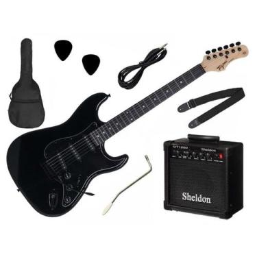 Imagem de Kit Guitarra Tagima Tg-520 Woodstock Stratocaster + Amp Sheldon Gt1200