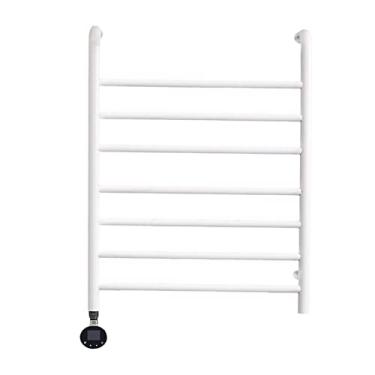 Imagem de Toalheiro de aquecimento elétrico inteligente banheiro banheiro banheiro aquecimento elétrico doméstico temperatura constante fibra de carbono toalha de banho rack de secagem, branco