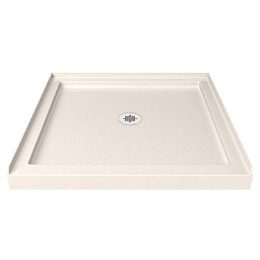 Imagem de DreamLine SlimLine 81,28 cm P x 81,28 cm L x 7,96 cm A base de chuveiro de soleira única no biscoito, DLT-1132320-22