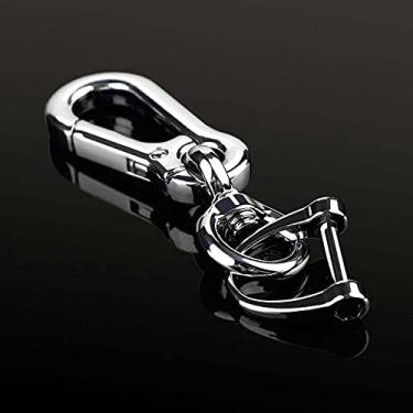 Imagem de YJADHU Chaveiro de couro TPU para chave de carro dobrável com controle remoto, apto para VW Volkswagen MK7 GTI 7 Golf 7 Golf R Skoda Octavia A7 SEAT, chaveiro simples