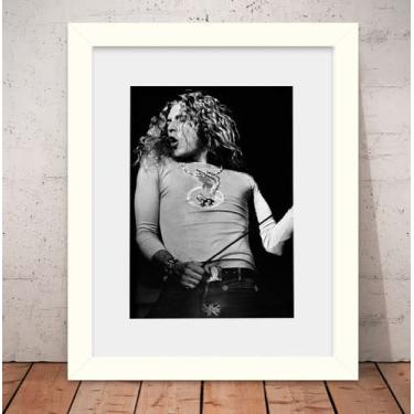 Imagem de Quadro Robert Plant Led Zeppelin 56x46cm Vidro W3452