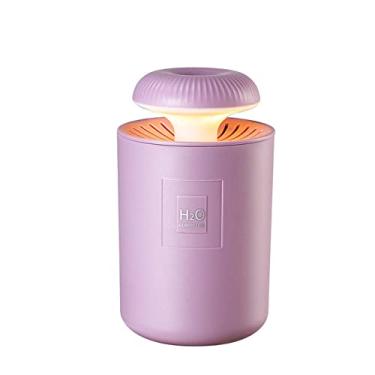 Imagem de REJOON umidificador 450ML mini umidificador de ar ultrassônico luz romântica USB difusor de óleo essencial purificador de carro aroma ânion névoa com lâmpada LED verde claro (cor: lavanda)