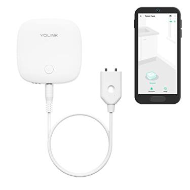 Imagem de YoLink Sensor de vazamento de água 2 com sonda de sensor de água, 1/4 milha, mais longo alcance do mundo, detector de vazamento de água para casa inteligente com sirene integrada de até 105 dB, funciona com Alexa e IFTTT – Necessário hub YoLink