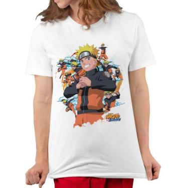 Imagem de Camiseta Poliéster Unissex Naruto Shippuden Anime - Hot Cloud Shop