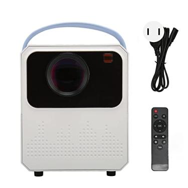 Imagem de Mini Projetor, Projetor Portátil 1080P 4K WiFi Bluetooth 6000 LM para Desenho Animado, Presente para Crianças, Projetor de Filmes Ao Ar Livre, Projetor de Vídeo LED para Projetor (plugue americano)