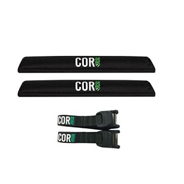 Imagem de COR Surf Aero Rack Pad e alças de silicone premium sem arranhões para surf, SUP, caiaque e canoa (19")