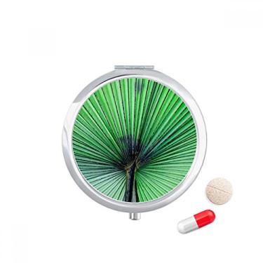 Imagem de Caixa de armazenamento de remédios com foto de folhas frescas para fotos, porta-comprimidos, recipiente