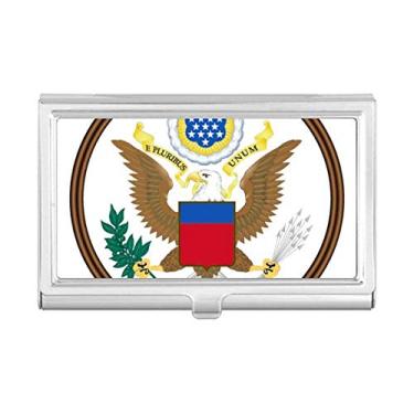 Imagem de Porta-cartões com emblema nacional dos Estados Unidos