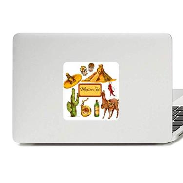 Imagem de Sombrero México Pirâmide Deserto Cacto Mexicano Decalque Vinil Paster Laptop Adesivo Decoração PC