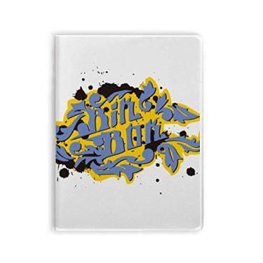 Imagem de Caderno Hip-Hop Rock and Roll Bin Box com capa de goma para caderno, diário de capa macia