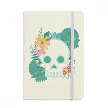 Imagem de Caderno de Ilustrações de Caveira Morta Morta do México Oficial de Tecido Rígido Diário Clássico