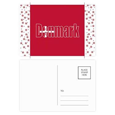 Imagem de Cartão postal da Dinamarca, nome da bandeira do país, Natal, celebração, cartão postal bênção