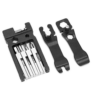 Imagem de Wosume Conjunto de ferramentas de reparo de bicicletas, ferramentas de reparo multiuso, 7 x 4 cm, design de placa dividida para mountain bike e mountain bike esportes ao ar livre ciclismo