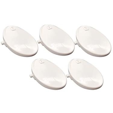 Imagem de Kit 5un Botão Tecla Branca Trava Recipiente para Aspirador Electrolux Power Speed STK14B
